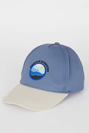 DeFacto Boy's Embroidered Cotton Cap Hat D8401A825Sm