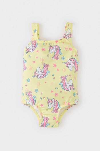 DeFacto Baby Girl Patterned Swimsuit
