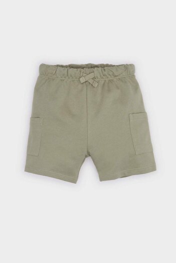 DeFacto Baby Boy Regular Fit Sweatshirt, Fabric Shorts E4907A525Sm