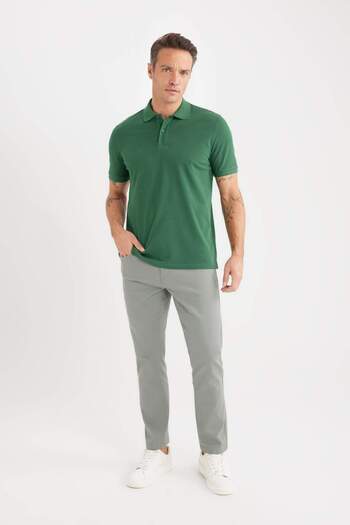 DeFacto Slim Fit Slim Fit Skinny Leg Chino Canvas Trousers C2401Ax25Sp