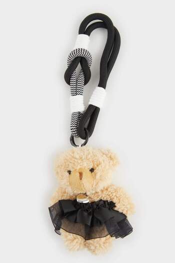 DeFacto Women's Teddy Bear Charm Keychain E9698Axns