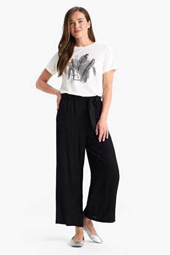 DeFacto Regular Fit Crew Neck Printed Short Sleeve T-Shirt F3556Ax25Sm