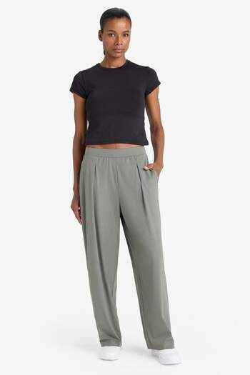 DeFacto Defactofit Wide Leg Wide Leg with Pockets Standard Length Premium Sportsman Pants E2542Ax25Sm