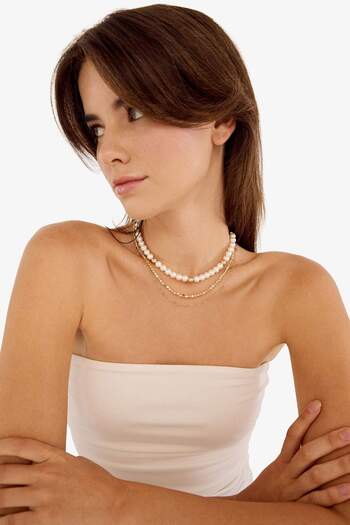DeFacto Women's 3-Piece Gold Necklace E4528Axns