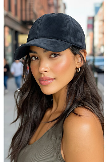 LAGRANZE Premium Women's Genuine Leather Nubuck Hat