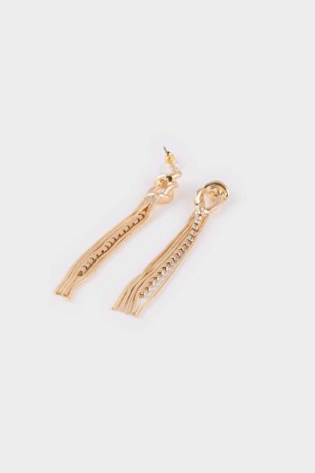 DeFacto Women's Dangle Gold Earrings E8559Axns
