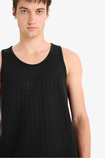 DeFacto Slim Fit Slim Fit Crew Neck Ribbed Undershirt E2206Ax25Sm