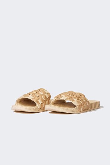 DeFacto Women's Flat Sole Faux Leather Slippers D8974Ax25Sm