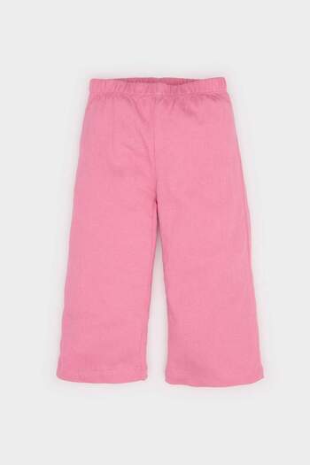 DeFacto Baby Girl 2-Piece Set Floral Short Sleeve Blouse Elastic Waist Pants E8441A525Sm