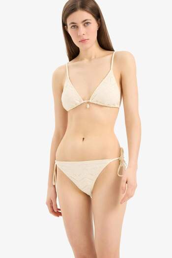 DeFacto Regular Fit Embroidered Brode Bikini Bottom-Fall in Love B6895Ax25Sm