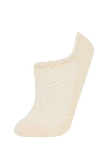 DeFacto Women's 3-Pack Cotton Ballerina Socks E2029Axns