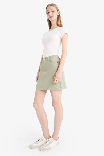 DeFacto Coool Normal Waist Gabardine Mini Skirt E5346Ax25Sp