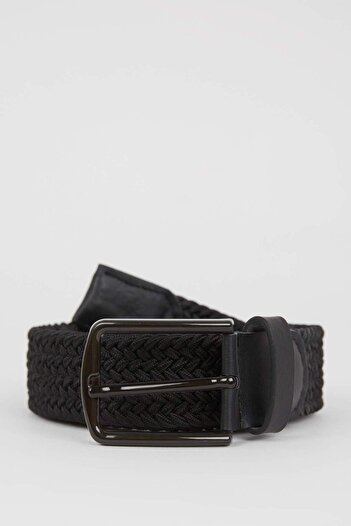 DeFacto Men's Rectangular Buckle Jean Belt X0272Azns