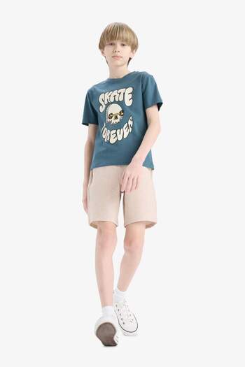 DeFacto Boy's Elastic Waist Shorts E6890A825Sm
