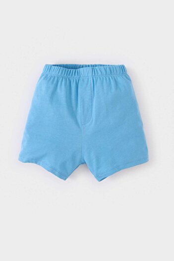 DeFacto 2-teiliges Set für Babys, bedrucktes Kurzarm-T-Shirt, Shorts mit elastischem Bund, E8731A525SM