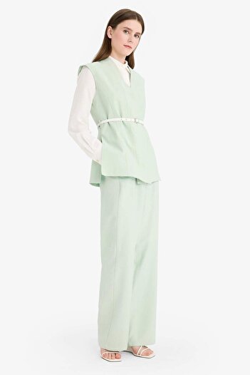 DeFacto Wide Leg Basic Düz Geniş Paça Pantolon E7979AX25SM