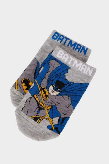 DeFacto 2-teilige Baumwollsocken für Jungen mit Batman-Motiv E5226A8NS