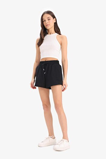 DeFacto Relax Fit Elastic Waist Lace Bermuda Shorts E9686Ax25Sm