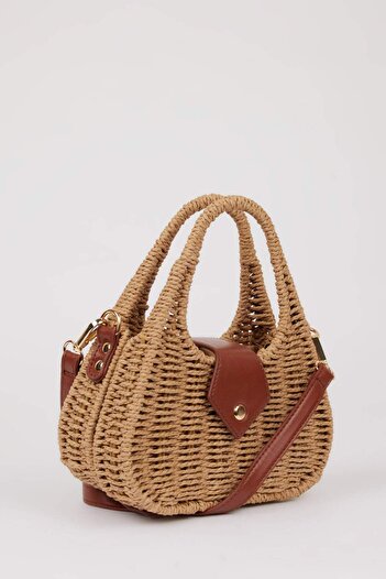DeFacto Women's Straw Shoulder Bag E1511Axns
