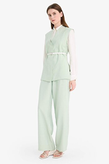 DeFacto Wide Leg Basic Düz Geniş Paça Pantolon E7979AX25SM