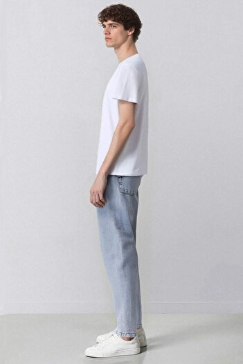 DeFacto Slim Tapered Fit Dar Kalıp Normal Bel Daralan Paça Jean Pantolon D2008AX25SP