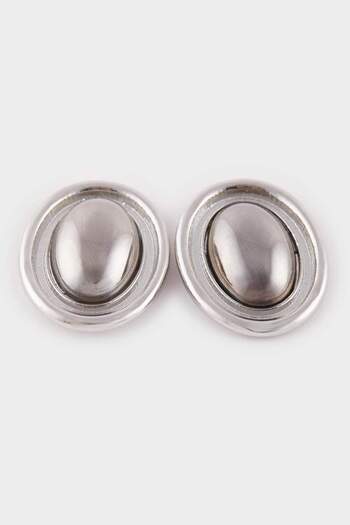 DeFacto Women's Silver Large Earrings E6458Axns