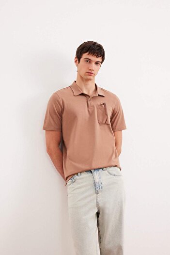 DeFacto 100% Cotton Regular Fit Polo Neck Short Sleeve T-Shirt D7656Ax25Sp
