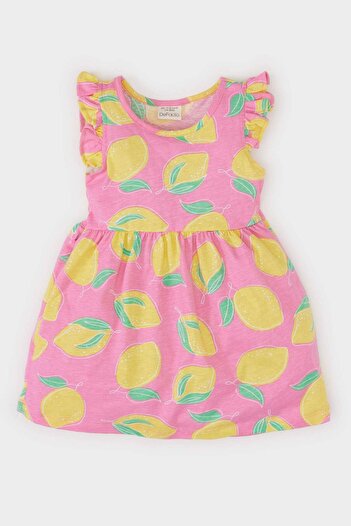 DeFacto Gemustertes Kurzarmkleid für Babys, Mädchen, A0136A525SM