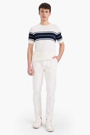 DeFacto Jogger Pantolon Esnek Basic Düz Beli Bağcıklı Cepli Düz Paça C6022AX25SP