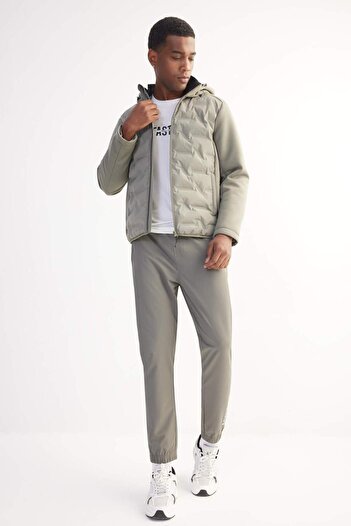 DeFacto DeFactoFit Slim Fit Dokuma Sporcu Jogger Eşofman Altı Dar Kesim Çift Cepli C1212AX25SP