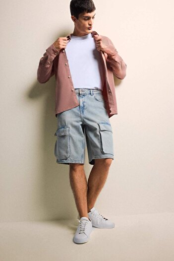 DeFacto Regular Fit Basic Plain Long Sleeve Shirt B2907Ax25Sp