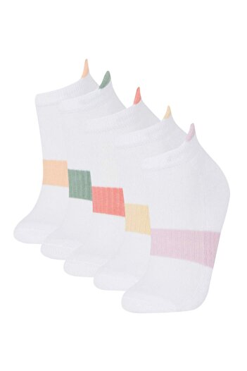 DeFacto Girl's 5-Pack Cotton Booties Socks E6053A8Ns