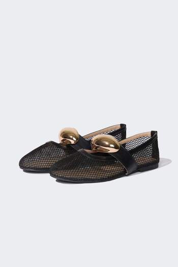 DeFacto Γυναικεία Flat Sole Mesh Ballerina E2407AX25SM