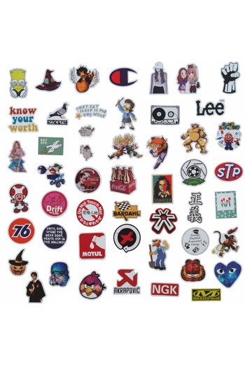 Otto Common Sticker Pack (50 Pcs) – Cartoon, Anime & Logo Vinyl Stickers for Laptop, Phone, Luggage 8