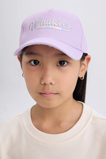 DeFacto Girl's Printed Cotton Cap Hat D8428A825Sm