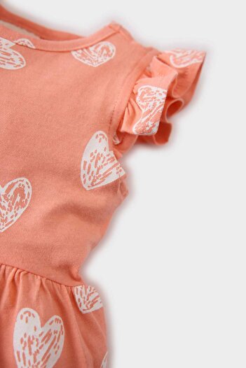 DeFacto Gemustertes Kurzarmkleid für Babys, Mädchen, A0136A525SM