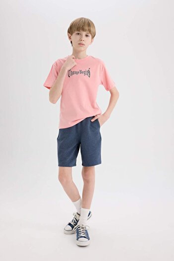 DeFacto Boy's Elastic Waist Shorts E6890A825Sm