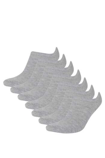DeFacto Men's 7-Pack Cotton Sneaker Socks F1109Axns