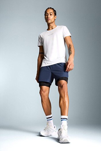 DeFacto DeFactoFit Slim Fit Sport-Leggings-Shorts mit schmaler Passform E2759AX25SM