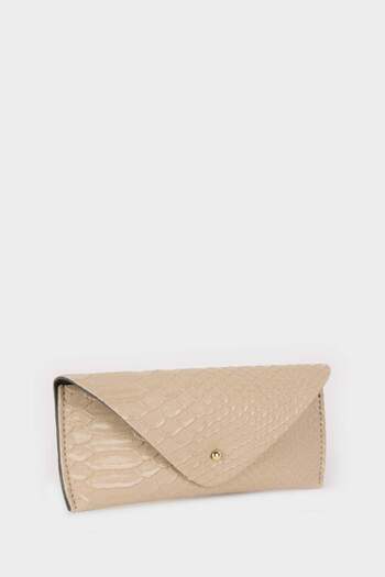 DeFacto Women's Snakeskin Pattern Sunglasses Case E6580Axns