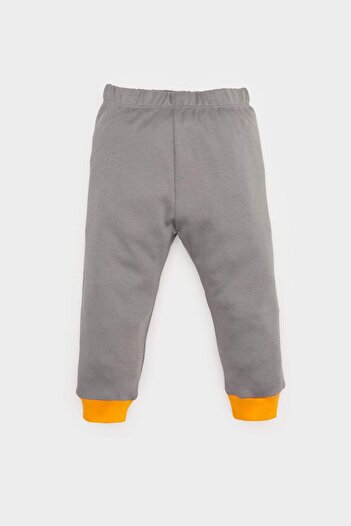 DeFacto Baby Boy Pajama Set - Long Sleeve Top with Elastic Waist Long Bottom E0752A525Sp