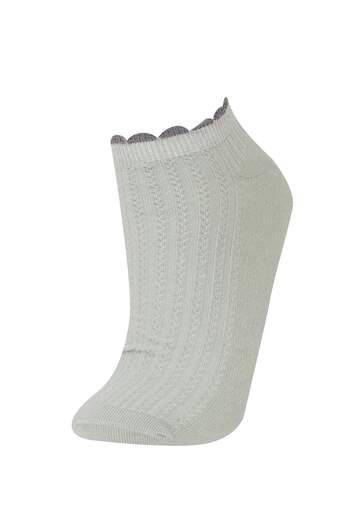 DeFacto Women's 5-Pack Cotton Booties Socks E2119Axns