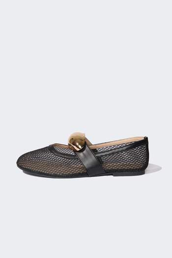 DeFacto Γυναικεία Flat Sole Mesh Ballerina E2407AX25SM