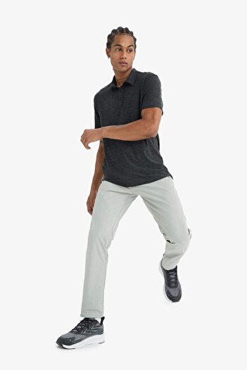 DeFacto DeFactoFit Slim Fit Dar Kesim Standart Paça Dokuma Sporcu Pantolon E3333AX25SP