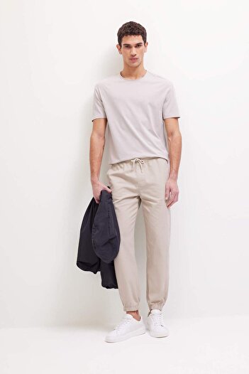 DeFacto Jogger Double Leg Summer Comfortable Stretch Fabric Pants Y2651Az25Sp
