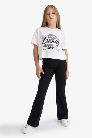 DeFacto Girl's Basic Solid Flared Leggings E1839A825Sm