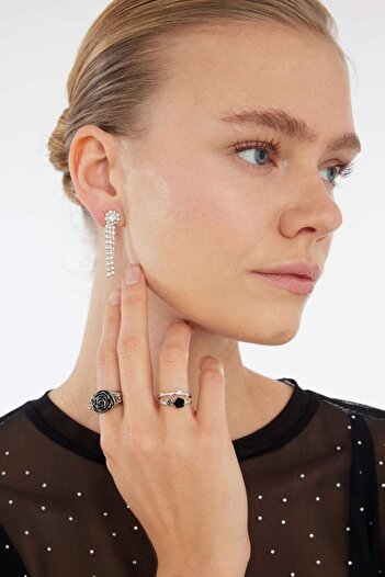 DeFacto Women's Rose Detailed 2-Piece Ring E3043Axns