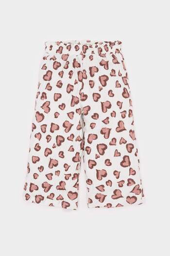 DeFacto Baby Girl 2-Piece Set Leopard Print Short Sleeve T-Shirt Elastic Waist Bottom E5440A525Sm