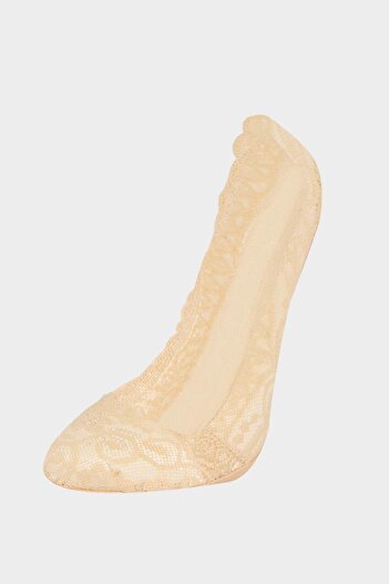 DeFacto Women's Lace Premium Ballerina Socks E8650Axns