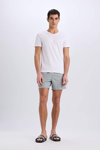DeFacto Mesh Lined Short Length Swim Shorts E1032Ax25Hs